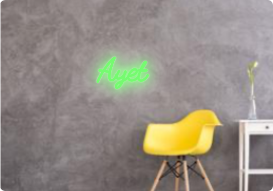Custom text: Ayet